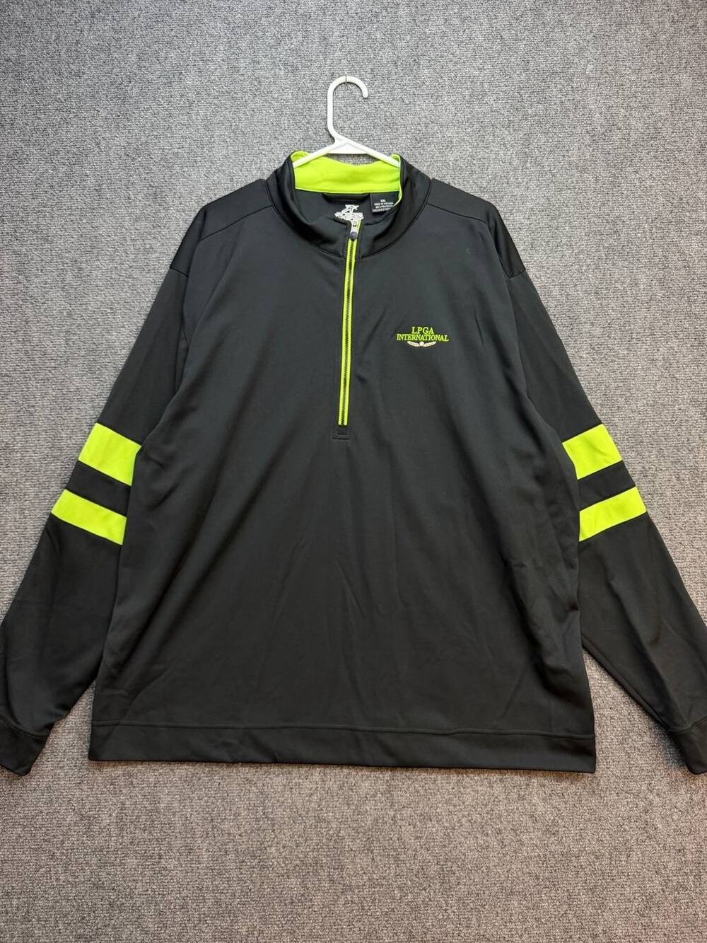AHEAD Extreme LPGA International Mens XXL Black 1/4 Zip Golf Pullover